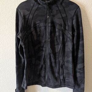 Black Camo Zip-Up Hoodie